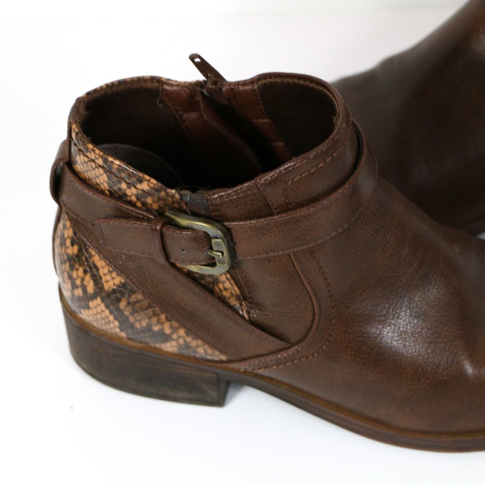 *Baretraps Maci Brown Leather Ankle Boot - Picture 3 of 6